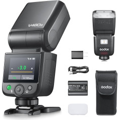 Godox V480 C TTL Kamerablitz für Canon, Touchscreen Camera flash und taktile Tasten, with Li-Ion Battery 2200mAh,GN 50,