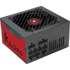 Mars Gaming MPVU750SIM Modular ATX Power Supply 750W, 80 Plus Silver +87%, 14 cm FDB Fan, AI2-RPM and DC-DC Technologies, Japanese Toshin Kyogo 105° Capacitors, Red