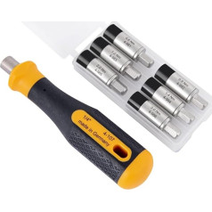 Bernstein Werkzeug GmbH BERSTEIN Torque Adapter Set 7-Piece | 0.6 to 3.0 Nm | For 1/4 Inch Bits + Screwdriver Handle with 1/4 Inch Bit Magnetic Holder | Torque Set