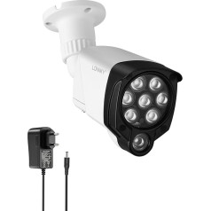 Lonnky 8-LED Infrared Illuminator, 30M IR Light for Security Cameras (TAPO C200 C310, Reolink 410W), VR (Quest Series, VR2), PS5, 90° Night Vision, Includes 12V 1A Power Supply