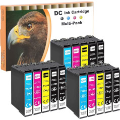 D&C T1295 Printer Cartridges Compatible with Epson 129XL T1291 T1292 T1293 T1294 for Workforce WF-3520 WF-3540 WF-7525 WF-7515 Stylus SX-235W SX-425W SX-440W SX-445W SX-445W X-535W Office BX-630