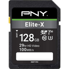 PNY Elite-X 128GB Class 10 UHS-I U3 100MB/s SDXC Card