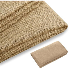 RANJIMA 200 x 160 cm Jute Fabric, Sold by the Metre, Natural Jute Fabric, Jute Fabric for Sewing Crafts, Natural Fabric, Garden Jute Decorative Fabric for Home, Garden, Upholstery Decorations, DIY