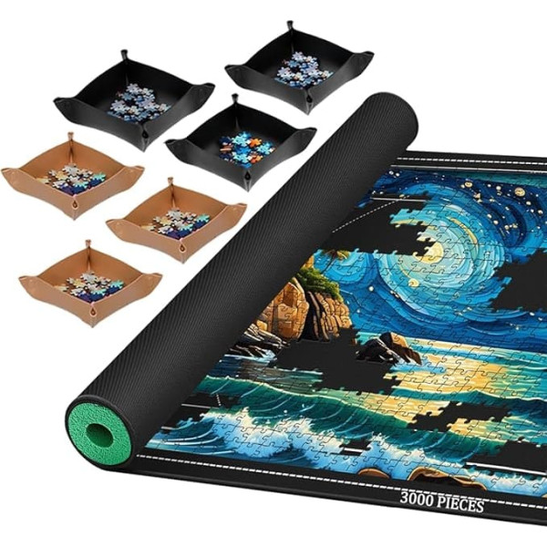 Puzzle Mat 3000 2000 1500 1000 Pieces Puzzle Mat Roll Puzzle Mat Storage Accessories for Adults Jigsaw Puzzle Mat Roll Up