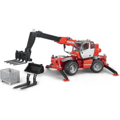 bruder 02129 Manitou MRT 2150 Telescopic Forklift 1:16 Construction Vehicle, Forklift Truck, Farm, Agriculture, Toy