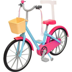 The New York Doll Collection E133 Bicycle with Streamers and Basket for 18 inch Dolls