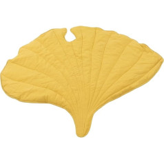 Blattförmiger Teppich, vielseitig einsetzbar, weich, bequem, speziell geformte Baby-Krabbelmatte für Zuhause, Kinderzimmer, Dekoration (Gelb)