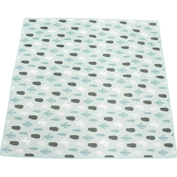 Große gepolsterte Spielmatte, wasserdicht, faltbar, grün, Krabbelweiche Baby-Spielmatte für Neugeborene