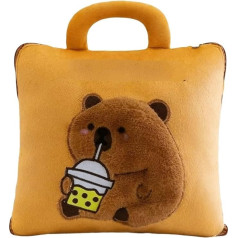Generisch Multifunctional 2-in-1 Pillow Blanket, Soft Cartoon Nap Pillow and Cozy Plush Travel Blanket, 160 x 100 cm Sofa Back Cushion (Color3)