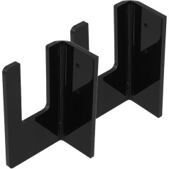 PRETYZOOM Acryl Skateboard Wandhalterung Schwarz Platzsparender Snowboard und Skateboard Haken zur Wandmontage Sichere Indoor Aufbewahrung für Wintersport und Freizeit