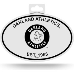 Rico Oakland Athletics Oval Sticker - Black/White