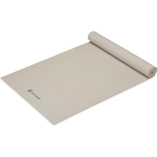 gaiam Yoga Mat - Premium 5 mm Thick Exercise & Fitness Mat for All Types of Yoga, Pilates & Floor Exercises (68 inches x 24 inches x 5 mm)