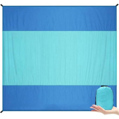 Waterproof Beach Blanket, 210 x 200 cm, Sandproof, Patio Furniture Cushion for Outdoor, Camping, Picnic, Yoga - Portable with Carry Bag C