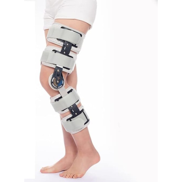 Knee Brace to Support Leg Stabilizer, Relief from Knee Pain for Medial and Lateral Fans, Meniscus Tear, Aching Joint, Arthritis, Knee Brace (White, One Size)