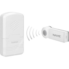 Bezvadu zvans DISCO DC, ar akumulatoru, mācību sistēma, 1 signāls, 70m