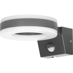 HOWLIT LED 20W, dārza gaismeklis ar kustības detektoru, 1800lm, IP65, 4000K, pelēks