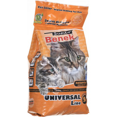 super benek universal natural - ķepuļojošs kaķu pakaišs 5 l