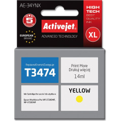 Effiki Activejet ae-34ynx tinte (rezerves tinte epson 34xl t3474; supreme; 14 ml; dzeltena)