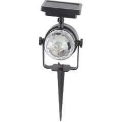 Solar Powered Waterproof LED Fairy Projector Light with Multicoloured Rotating Lights for Christmas Party Decorations
