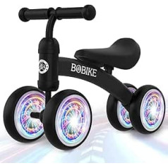 Kinder Laufrad ab 1 Jahr Balance Lauflernrad Spielzeug mit 4 Räder für 10-24 Monate Baby, Rutschrad Fahrrad für Jungen Mädchen als Geschenke