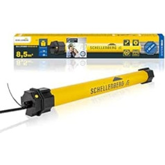 Schellenberg 21240 Roller Shutter Motor, Wireless Control Option, 40 Nm, up to 15 m² Area, Wireless End Position Adjustment, for 60 mm Shaft, 868.4 MHz Frequency, Smart Control with Alexa/Google Home