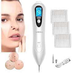 LARALA Mole removal, warts removal pen with 9 thicknesses, electric removal pen for birthmarks, warts, tattoos, age spots on face, hand and body