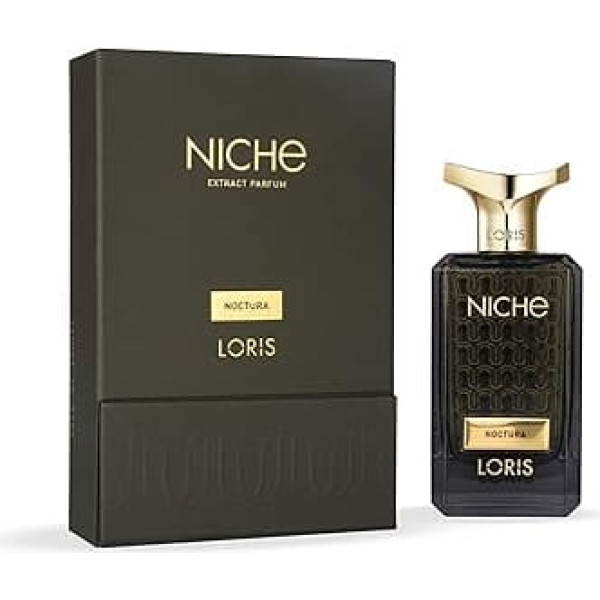 Loris Niche Noctura Extract Perfume, 70 ml, Black and Gold