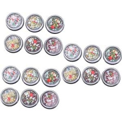 LALAFINA Boxen Weihnachtliche Nagelschmuck Charms Alloy Nail Art Dekoration Für Maniküre Und Festliche Anlässe Für Kreative Nageldesigns
