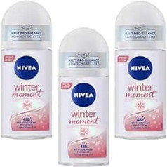 Nivea Winter Moment Roll On Anti-Perspirant Deodorant 48h Clinically Tested Pack of 3 x 50 ml