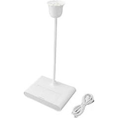 UV-Licht für Gelnägel, 8 LEDs, 20 W, 360 Grad verstellbarer Winkel, 60 S Timing-Schreibtischlampe zum Aushärten von Nagelgelen, mit Spiegel, Plug-in-Typ, Weiß