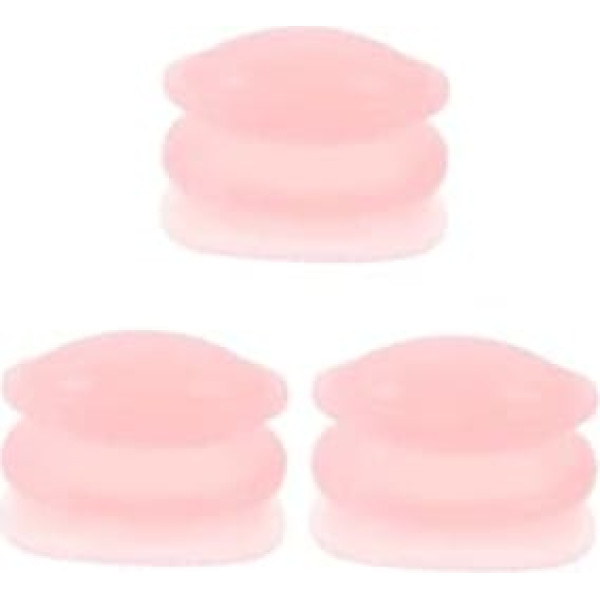 Healeved 3 x Lip Plumper Lip Enhancer Quick Lip Filler Lip Sucker Plumper Tool for Filling Lips Lip Filler Plumper Lip Tool Pink Silica Gel
