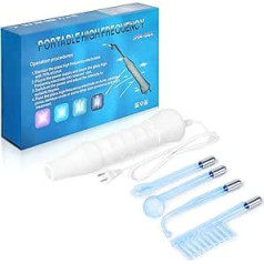 High Frequency Stick Face Portable Hand Electrode Stick Skin Therapy Device with Glass Tube 4pcs/Set Electrotherapy Instrument - Acne Treatment - Skin Tightening - Wrinkle Reduction
