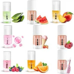 Isabellenails Nail and Skin Oil 7 ml Set of 50 with Almond Oil, Macadamia Oil and Vitamin E for Cuticle Care Moisturising Colour Mix