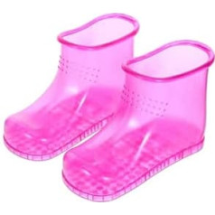 PRETYZOOM Hohe Fußbad Schuhe PVC Massageschuhe für Fußmassage Fußsoaker Boots Rutschfest Hohe Für Zuhause Spa Entspannung