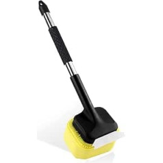 GEEKHOM Grill Brush, Grill Cleaning Brush with Replaceable Head, Long Handle for Outdoor Grill, Cleaning Brush Grill Large 45 cm, Grill Cleaning Brush, Barbecue Brush (Medium)