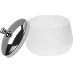 Frosted Glass Nail Bowl with Lid Durable Manicure Container for Nail Remover Liquid Stylish Nail Care Cup Suitable for Professional Home Use