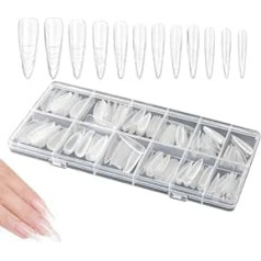 Nagelformen aus Acryl, 240 Stück, transparent, selbstklebende Kunstform | Set mit Verlängerungen, für den Heimgebrauch, persönliche Schönheitspflege für Frauen, Nägel