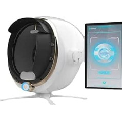 3D Skin Analyser, Face Skin Analyser, Professional Face Moisture Analyzer with 8 Spectra, 5 Dimensions and 14 Indicators, Data Analysis