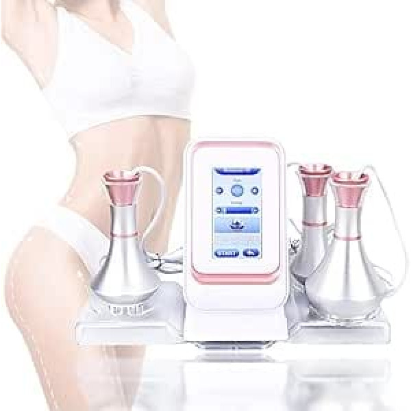 Ultrasonic Cavitation Device, 3 in 1 Beauty Machine Massage Skin Care Anti-Wrinkle Body Fat Burning Face Slimming for Skin Tightening