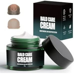 Bald Cream Matt, Scalp Care Cream, Bald Care, Moisturising and Repairing Care, Natural Anti-Shine Effect, Pack of 1