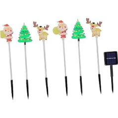 6 Stück Solar Weihnachtsdekorations Bodenleuchten Mit Automatischer Funktion Für Mühelose Solar Weihnachtsbeleuchtung in Gärten Und Terrassen