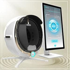 Face Analyzer Device/Profession Intelligent Imager Face Skin SMS Scanner 3D Face Skin Camera Colour Analyzer Machine Facial Treatment, White-MJ-21.5 Inches