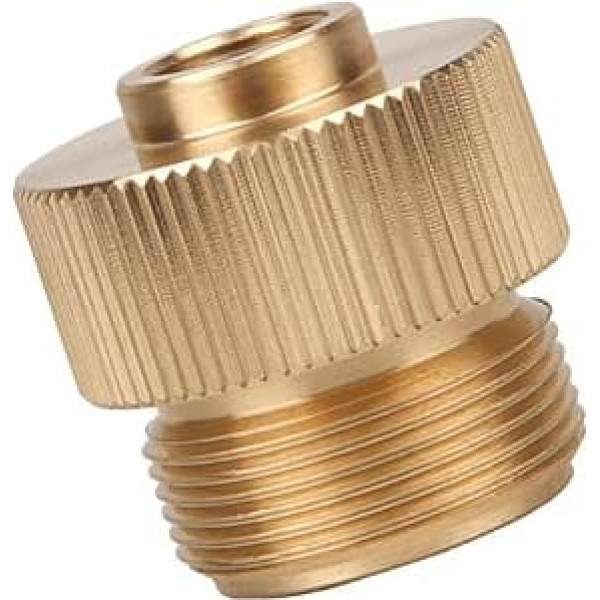 INOOMP Outdoor Camping Gas Stove Adapter with Gas Valve Gas Cartridges Connection Durable Gas Tank Transition with Sealing Ring Safe and Easy Operation for Barbecue and Cooking