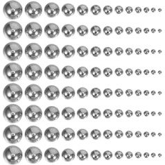 KOMBIUDA 700 Stück Edelstahl 304 Präzisionskugeln 2 10mm Kugellager für Mechanische Reparaturen Selbstgemacht Bastelarbeiten und Künstlerische Gestaltung