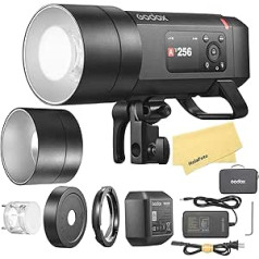 GODOX AD400 Pro II AD400Pro II 2.4G TTL 1/8000 HSS 400Ws Outdoor Flash, 21.6V/2600mAh Battery, 0.01-1s Recycled, 460 Flashes with Full Power, for Canon, Sony, Nikon, Fujifilm, Olympus, Panasonic etc