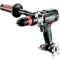 metabo Cordless Impact Drill SB 18 LTX-3 BL Q I - 18 V, 4000 rpm, 130 Nm - Brushless Motor, 3-Speed Gearbox, Impact Drilling in Masonry, metabo Quick, Pulse Function, LED - Without Battery and Charger
