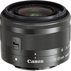 Canon EF-M 15-45 mm f/3.5-6.3 is STM Lens (Certified Refurbished) Base, Black