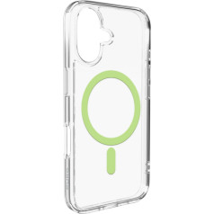 Puro Ieliktnis-uzvalks iPhone 17 Lite Mag MagSafe - caurspīdīgs zaļš gredzens