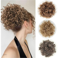 Unordentlicher Haarknoten Großer lockiger Haarknoten, elastischer Kordelzug, synthetischer unordentlicher Dutt, Haarverlängerung for den täglichen Gebrauch auf Partys Pferdeschwanz-Haarteil für den tä