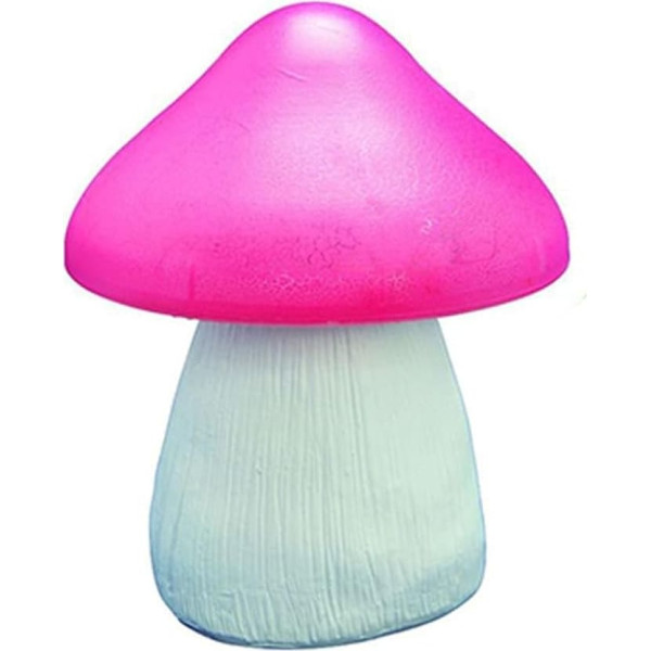 Solar-Pilz-Gartenleuchte, dekorative Outdoor-LED-Lampe für Hof und Landschaft, wetterbeständiges Harz und Kunststoff, 14,5 x 12 cm, Tag-Aufladung/Nachtglühen (rot)